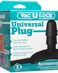 Vac-U-Lock Black Universal Plug - Non-retail Packaging