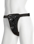 Vac-U-Lock Double Penetration Velvet Harness - Non-retail Packaging
