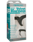 Vac-U-Lock - EZ Rider Thong - Velvet Harness with Plug - Non-retail Packaging