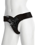 Vac-U-Lock - EZ Rider Thong - Velvet Harness with Plug - Non-retail Packaging