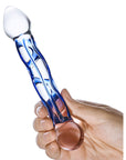 6.5 Inch Full Tip Textured Glass Dildo