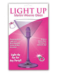Light Up Martini Weenie Glass Purple