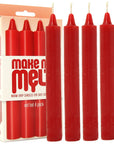 The 9s Make Me Melt Sensual Warm Drip Candles 4 Pack