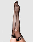Kixies Sam Fishnet Thigh High Tights