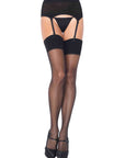 Leg Avenue - Spandex Sheer Garter Belt And Stocking Set