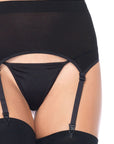 Leg Avenue - Spandex Sheer Garter Belt And Stocking Set