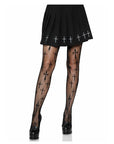 Leg Avenue - Worship Me Cross Net Tights