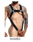 DNGEON Cross Cockring Harness by MOB