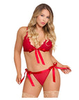 Sugar And Spice Ribbon Tie Bra And Panty Set
