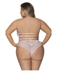 Seabreeze Strappy Back Teddy with Snap Crotch