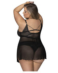 Modern Romance Baby Doll And Split Crotch Tanga
