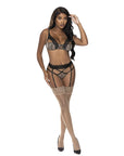 Purrfect Balconette Bra And Garter Panty