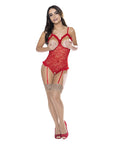 Ooh La Lace Cupless And Crotchless Teddy