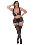 Ooh La Lace Bralette, Garter Skirt And GSet