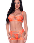 Rude Awakening Balconette Bra & Stirrup Thong Set