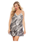 Popsi Printed Satin Chemise