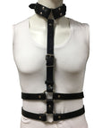 Rouge Garments Leather Female Body Harness with Choker