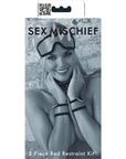 Sex & Mischief 5 Piece Red Restraint Kit