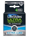 LifeStyles Ultra Sensitive Platinum Extra Lube Condoms