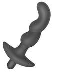 Onyx Silicone Vibrating Anal Plug