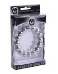 Meridian Stainless Steel Beaded Cockring