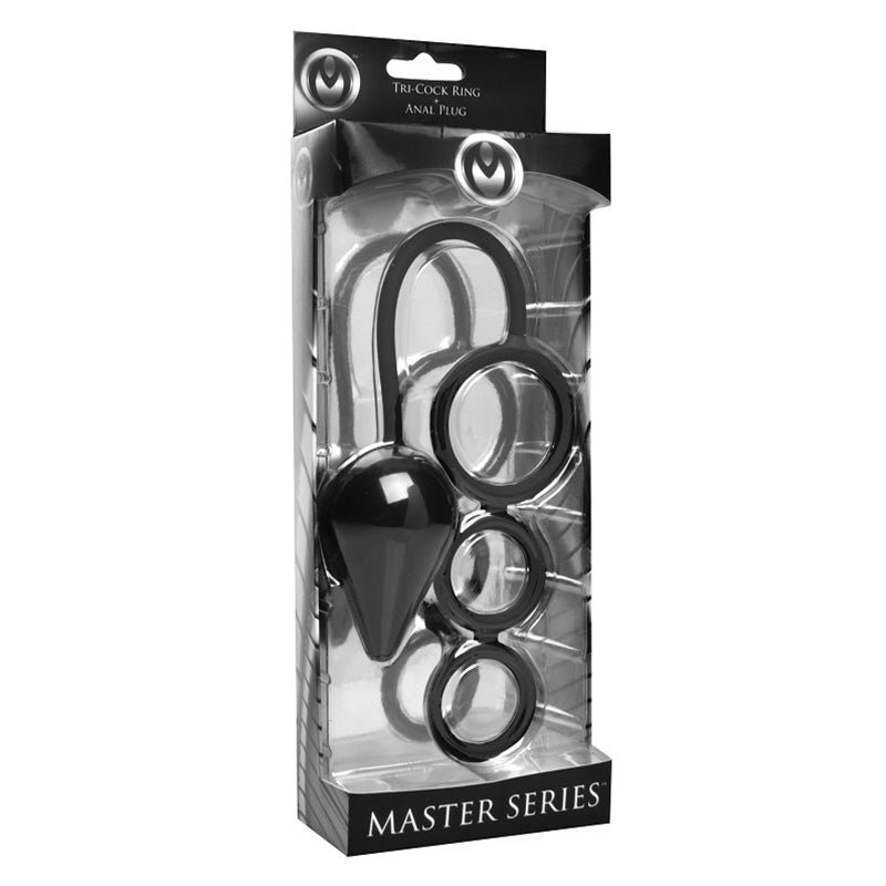 Shop Triple Threat Silicone Tri Cock Ring And Anal Plug - Love Shop Shop Triple Threat Silicone Tri Cock Ring And Anal Plug - Love Shop