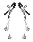 Ornament Adjustable Nipple Clamps With Jewel Accents
