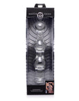 Mammoth 3 Bumps Glass Dildo
