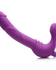 Royal Revolver Vibrating Strapless Silicone Strap On Dildo