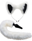 White Fox Tail and Ears Set