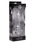 Tight Hole Clear Ribbed Penis Sheath