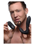 Silicone Prostate Vibrator and Strap with Remote Control