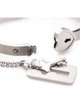 Cuffed Locking Bracelet & Key Necklace