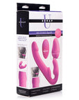 10x Evoke Ergo Fit Inflatable & Vibrating Silicone Strapless Strap-on