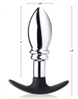 Dark Stopper Metal & Silicone Anal Plug