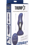 7X Slim Curved Thumping Silicone Anal Plug