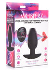 Whipserz Voice Activated 10X Vibrating Butt Plug with Remote Control