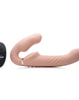 10X Swirl Ergo-Fit Inflatable & VibratingStrapless Strap-On