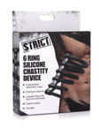 6 Ring Silicone Chastity Device