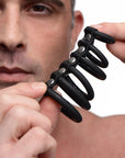 6 Ring Silicone Chastity Device