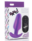 Bang 21X Vibrating Silicone Butt Plug With Remote Control
