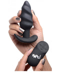 Bang 21X Vibrating Silicone Swirl Butt Plug With Remote Control