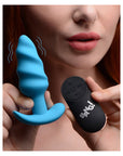 Bang 21X Vibrating Silicone Swirl Butt Plug With Remote Control