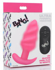 Bang 21X Vibrating Silicone Swirl Butt Plug With Remote Control