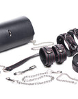 Kinky Clutch Black Bondage Set With Carrying Case