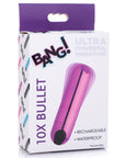 10X Rechargeable Vibrating Metallic Bullet