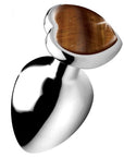 Gemstones Tiger Eye Heart Anal Plug