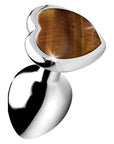 Booty Sparks Gemstones Tiger Eye Heart Anal Plug
