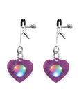 Silicone Light Up Heart Nipple Clamps
