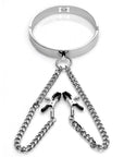 Slave Collar with Nipple Clamps